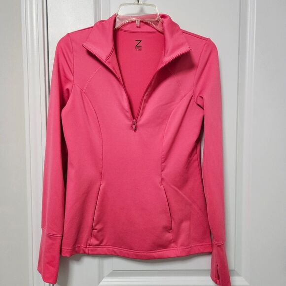 Z By Zella Athletic Pullover Women's Small Pink 1/4 Zip Long Sleeve Running Top - Picture 1 of 9